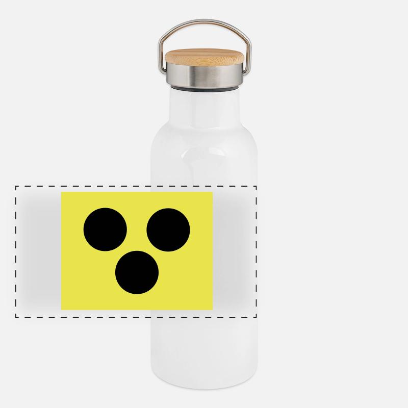 Blindenzeichen Armbinde Blind 2c Panorama Thermosflasche mit Bambusdeckel