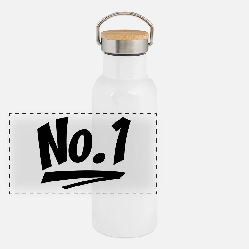 Numéro un Gourde isotherme avec bouchon en bambou