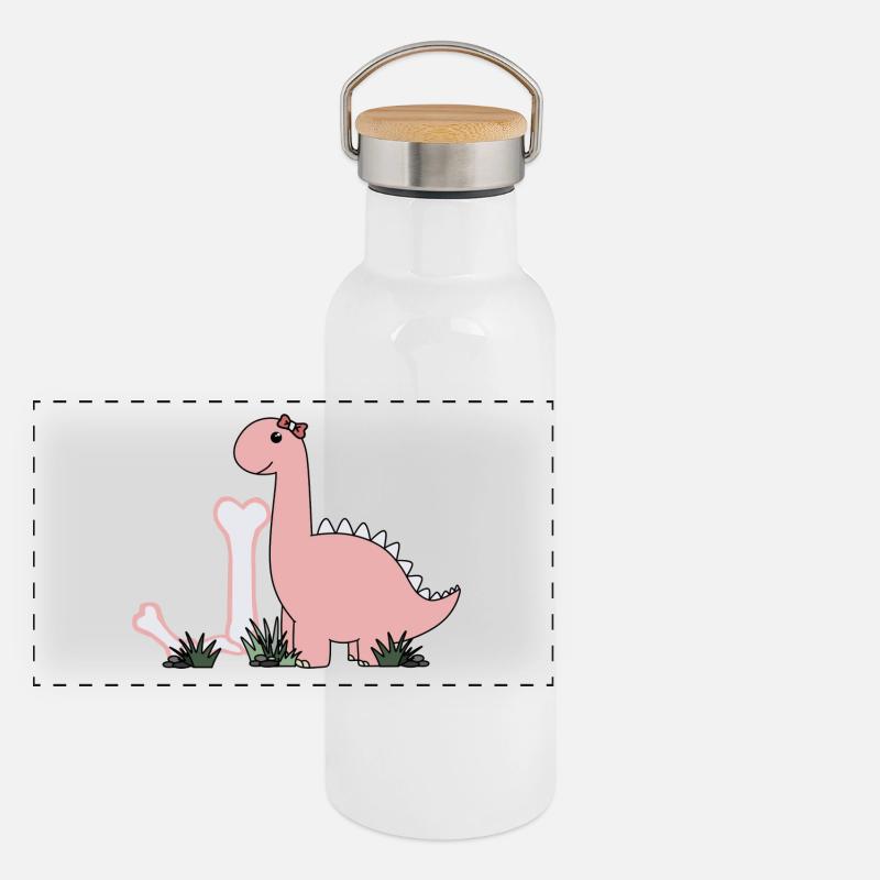 Lettre J Gourde isotherme avec bouchon en bambou