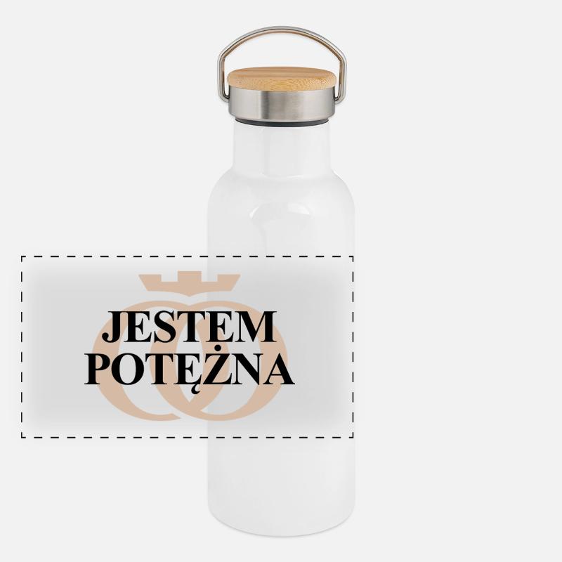 I'm Mighty Oppoline Kollektion Panorama Thermosflasche mit Bambusdeckel