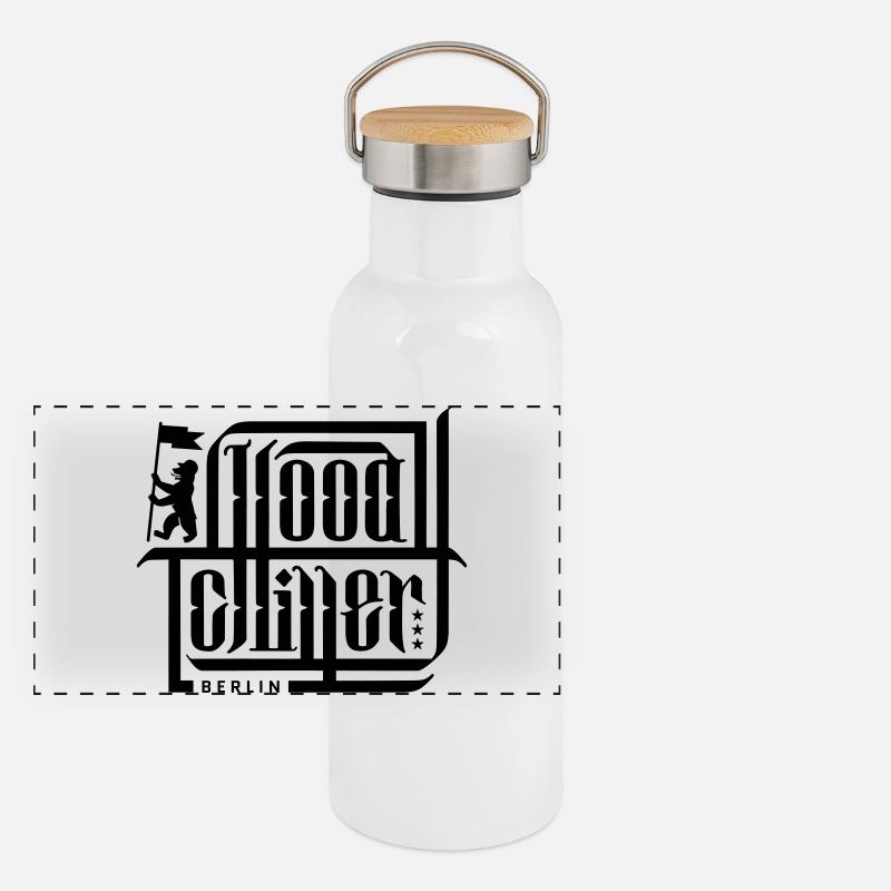 Calli - Hood Chiller Berlin Panorama Thermosflasche mit Bambusdeckel