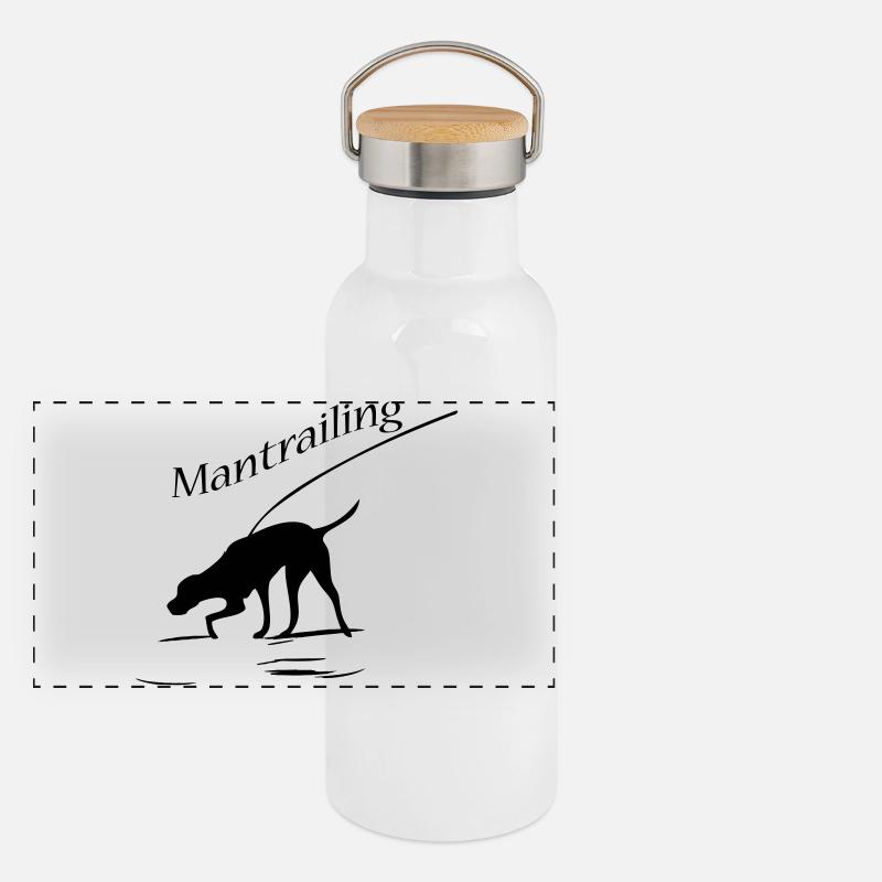 Mantrailing Panorama Thermosflasche mit Bambusdeckel