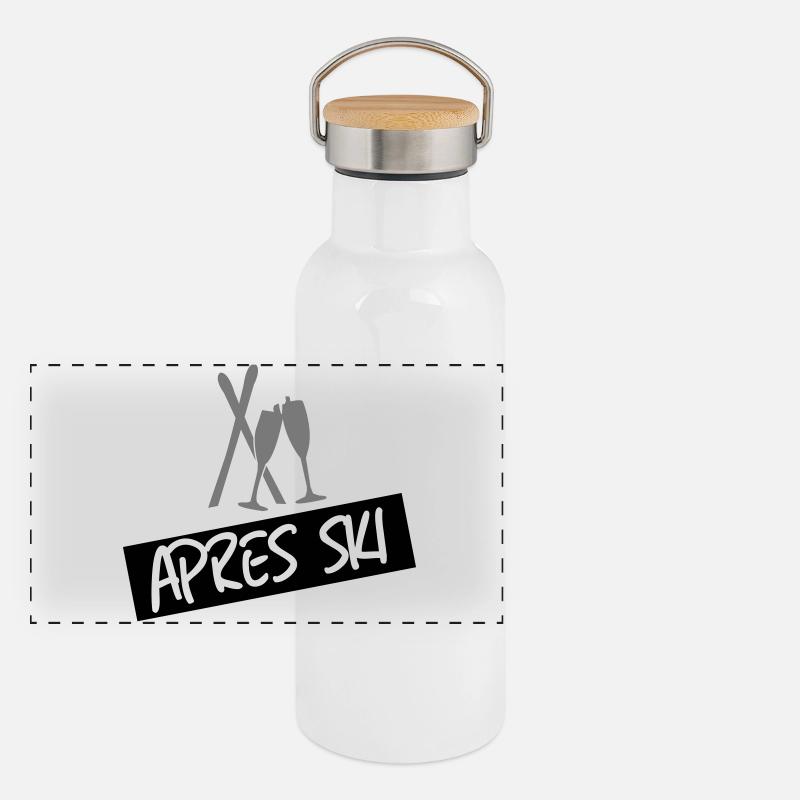 Apres SKi Panorama Thermosflasche mit Bambusdeckel