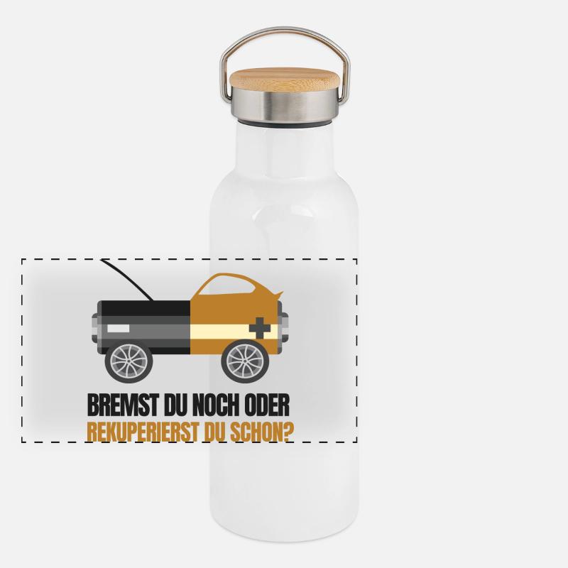 Panorama Thermosflasche mit Bambusdeckel