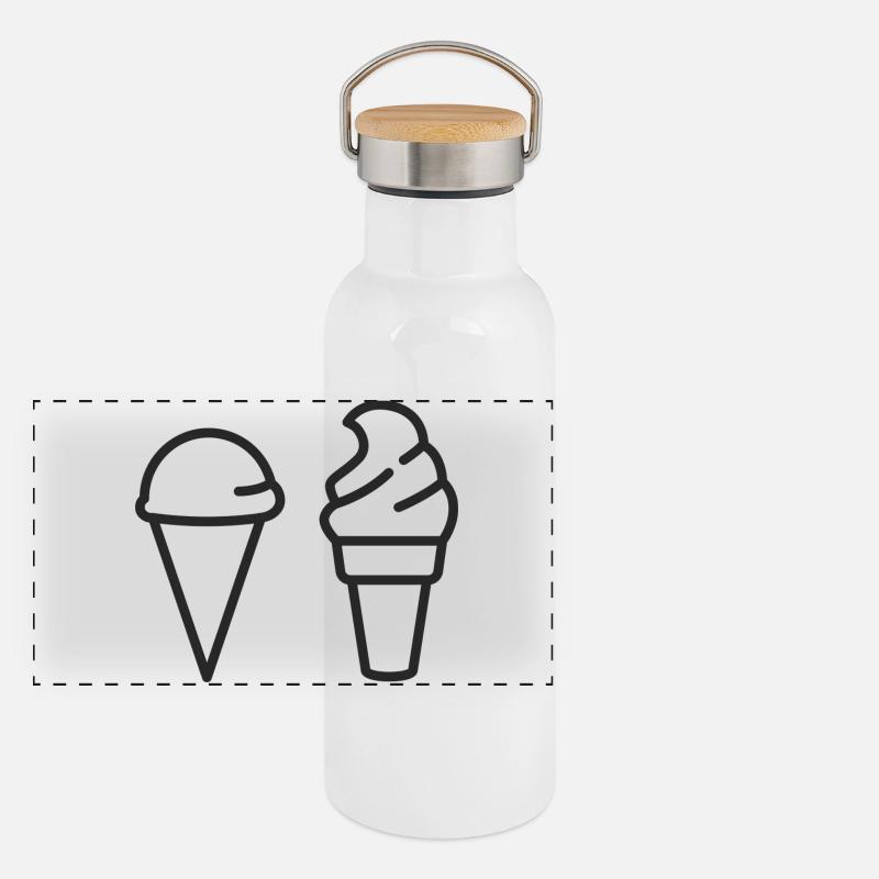 I Never Had Ice Cream Panoramic Thermal Bottle with Bamboo Lid