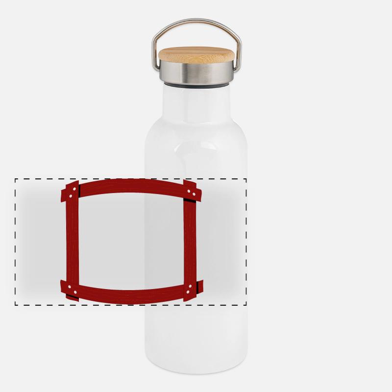 Holzrahmen gewölbt Panorama Thermosflasche mit Bambusdeckel