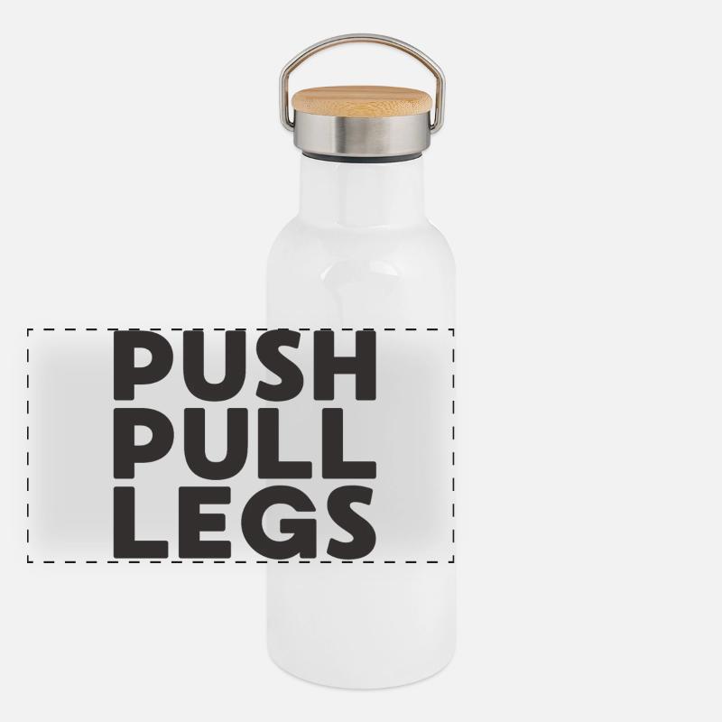 Push Pull Legs Repeat Trainingssplit Panoramic Thermal Bottle with Bamboo Lid