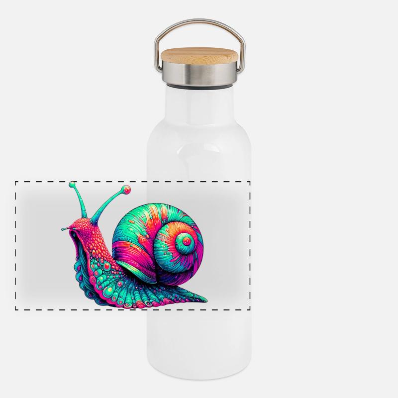 Snail Panoramic Thermal Bottle with Bamboo Lid