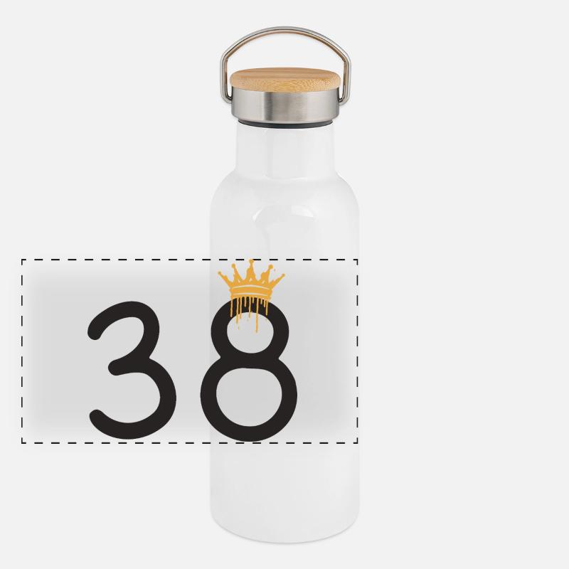 38 Panorama Thermosflasche mit Bambusdeckel