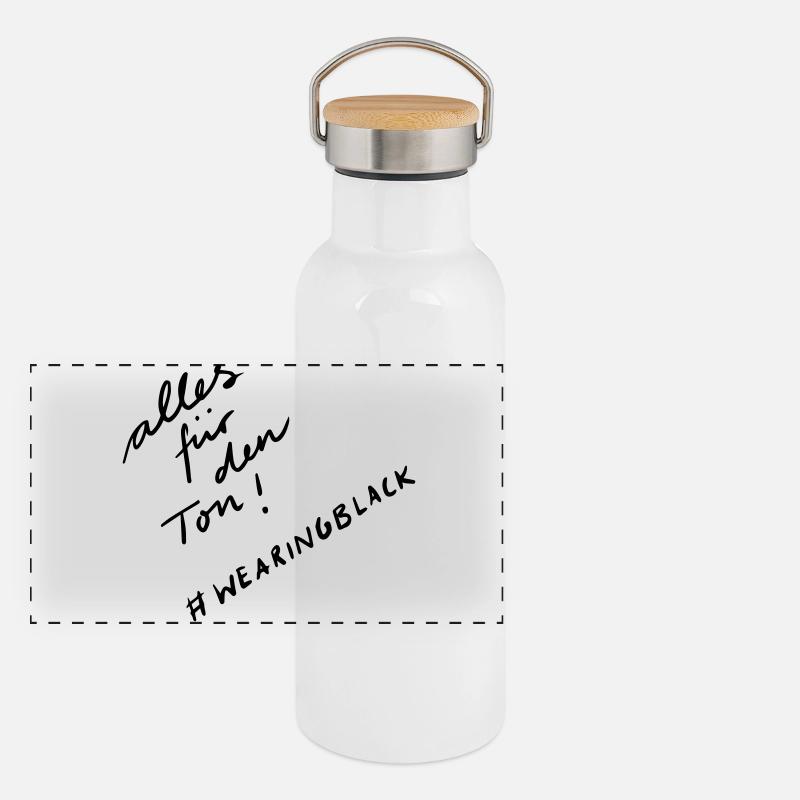 Tout pour le son Gourde isotherme avec bouchon en bambou