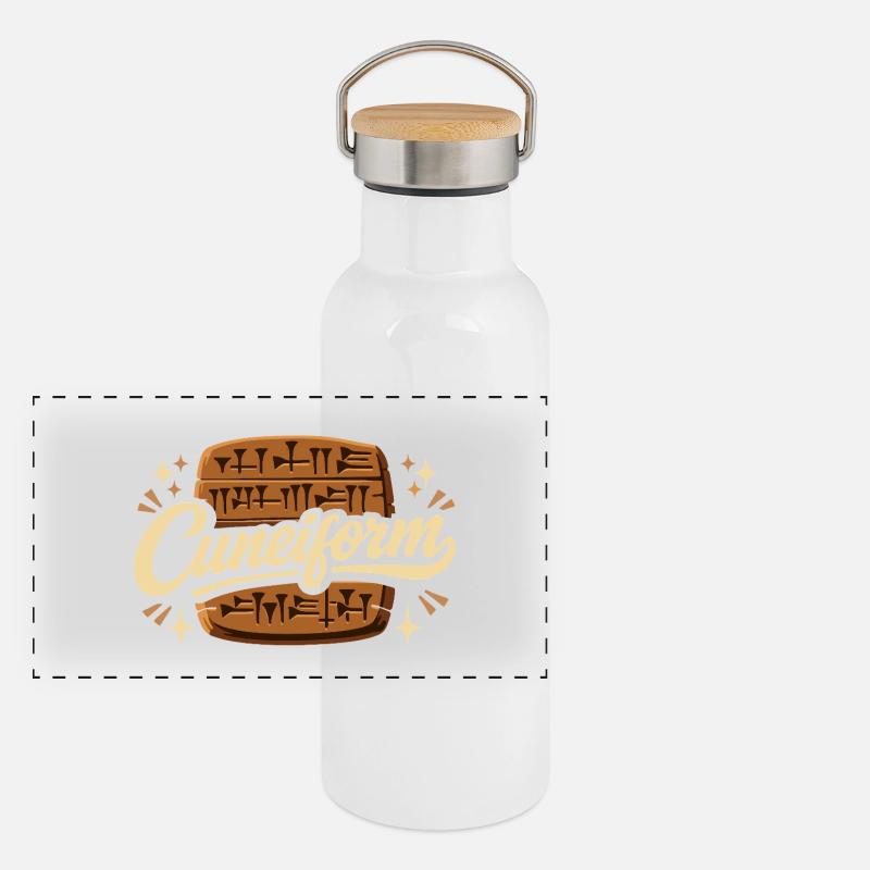 Altes Mesopotamien, Sumerisches Panorama Thermosflasche mit Bambusdeckel