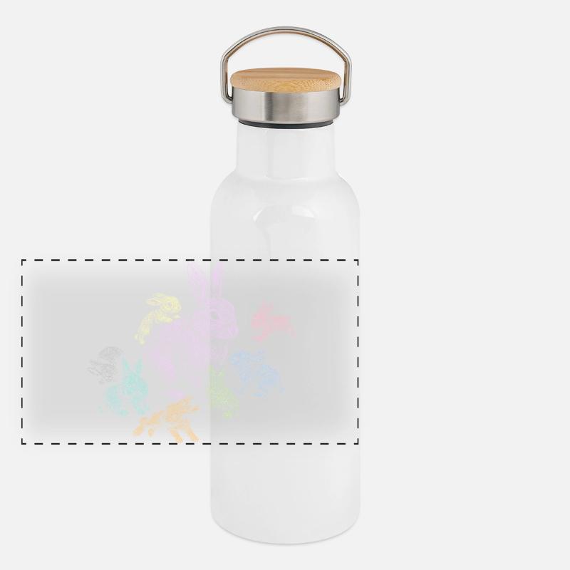 Rabbit Panoramic Thermal Bottle with Bamboo Lid