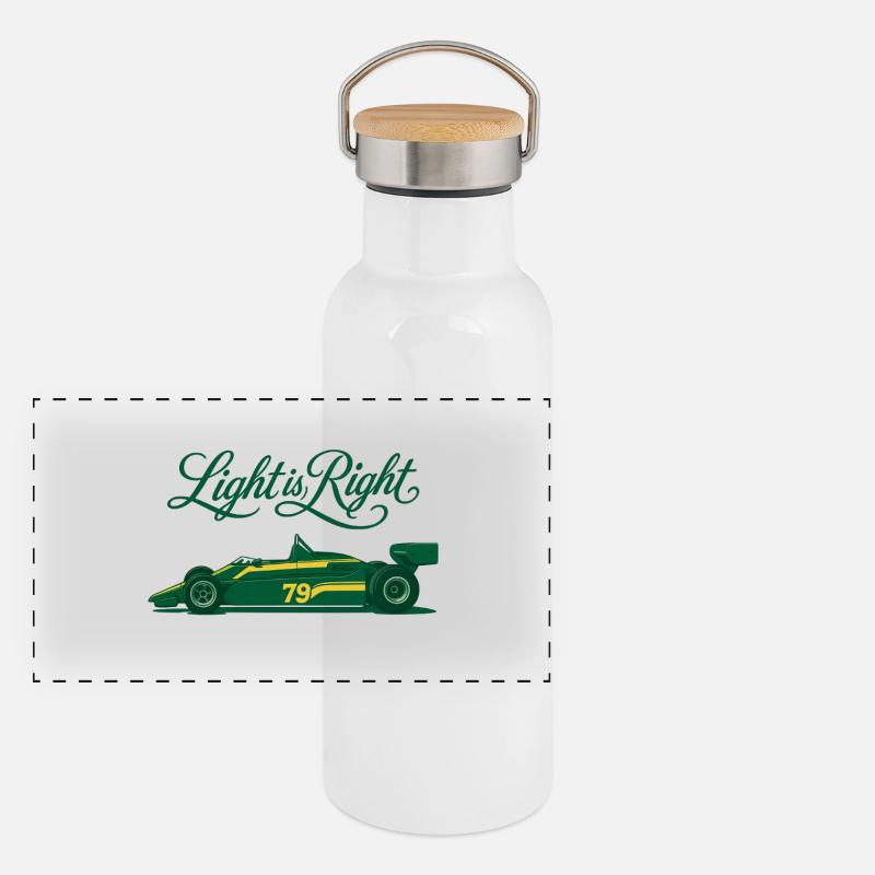 Ligth_is_right_F1 Gourde isotherme avec bouchon en bambou