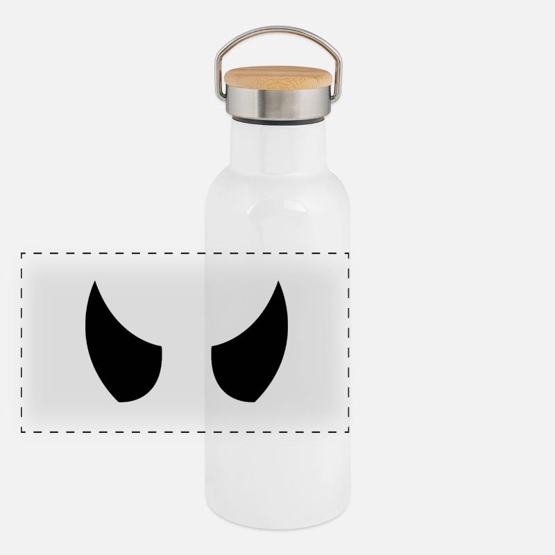 Cornes du Diable Gourde isotherme avec bouchon en bambou