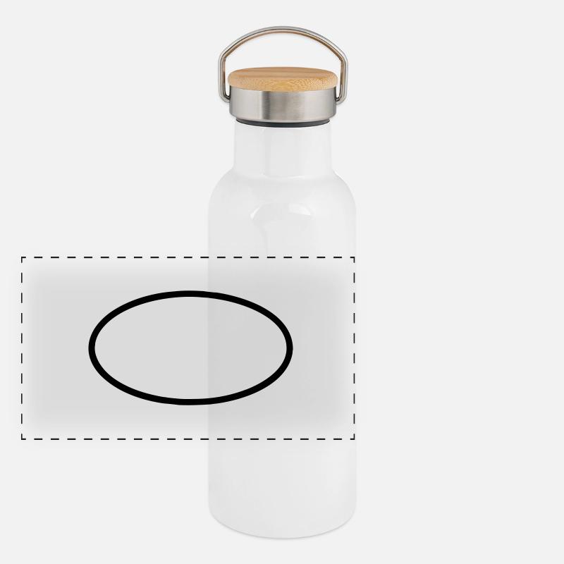 Oval (customize) Panoramic Thermal Bottle with Bamboo Lid