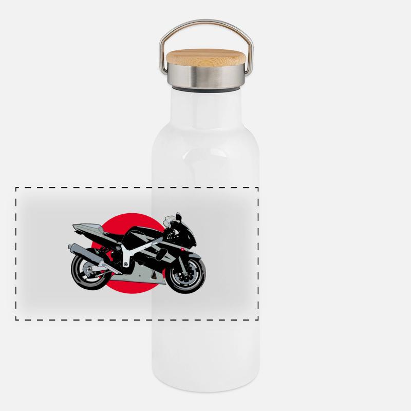 Gex by Customstyle Gourde isotherme avec bouchon en bambou