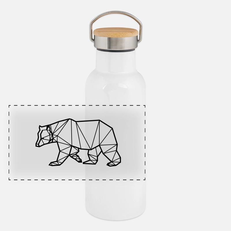 Bonnet Animal Prism - Ours Gourde isotherme avec bouchon en bambou
