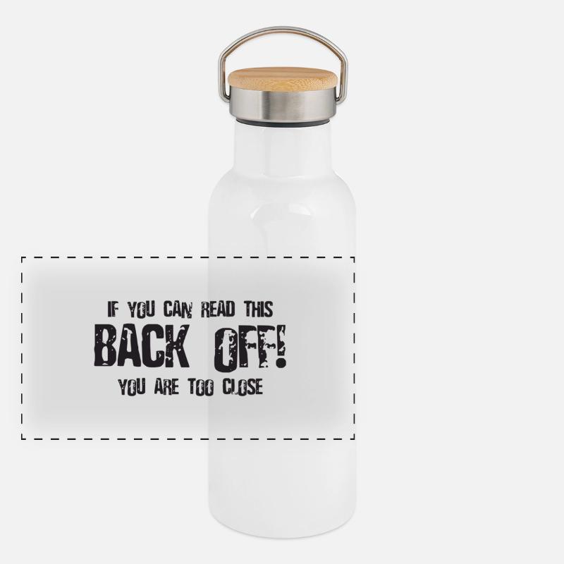 Dégagez! Gourde isotherme avec bouchon en bambou