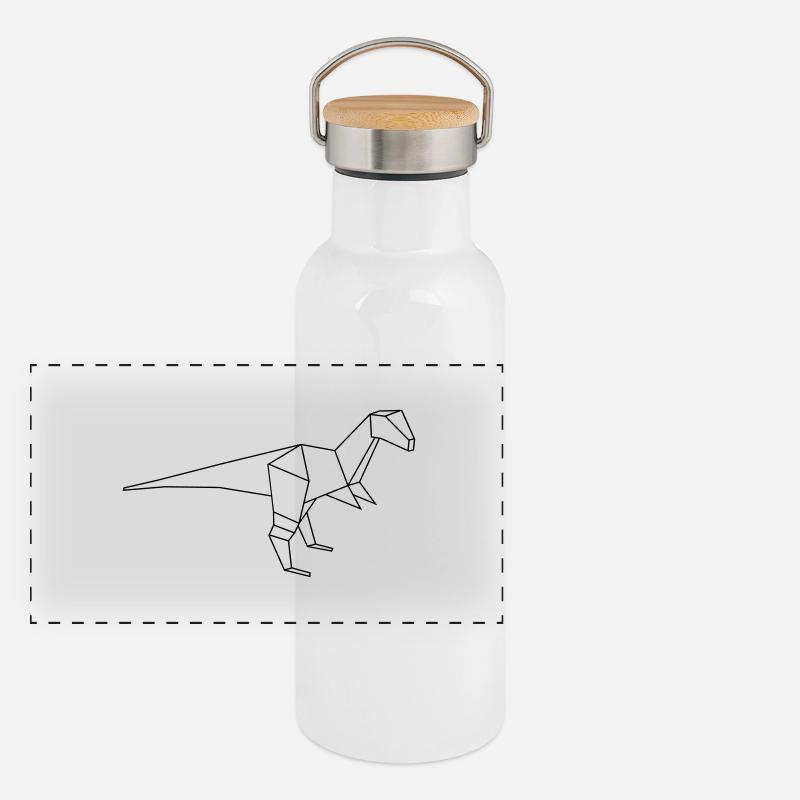 dino 1c Panorama Thermosflasche mit Bambusdeckel