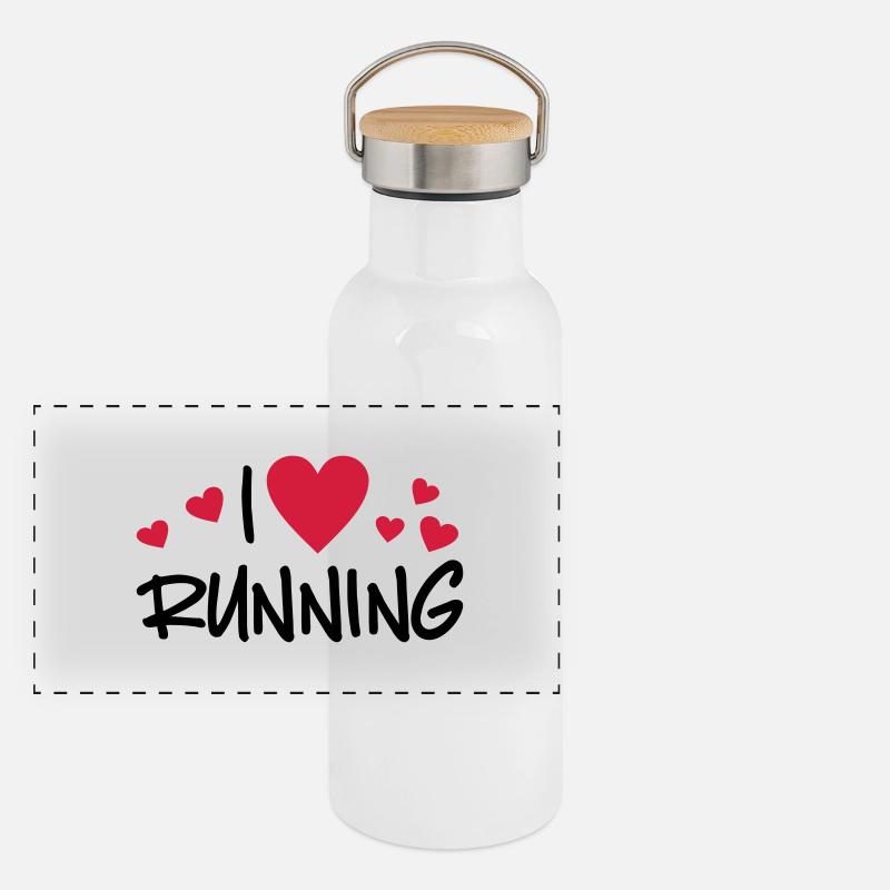 run Panoramic Thermal Bottle with Bamboo Lid