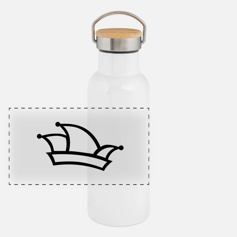 Bonnet de fou Gourde isotherme avec bouchon en bambou