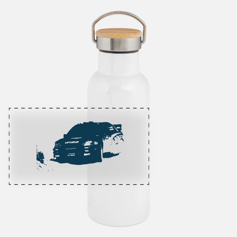 Rallye raid - Auto (B2) Gourde isotherme avec bouchon en bambou