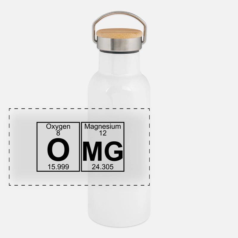 O-Mg (omg) - Full Panorama Thermosflasche mit Bambusdeckel