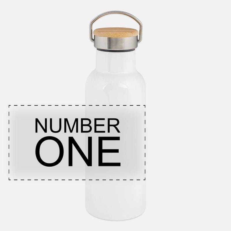 Number One Panorama Thermosflasche mit Bambusdeckel