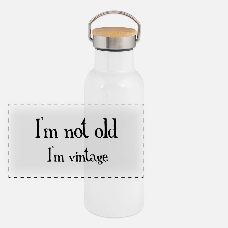 Not Old Panorama Thermosflasche mit Bambusdeckel