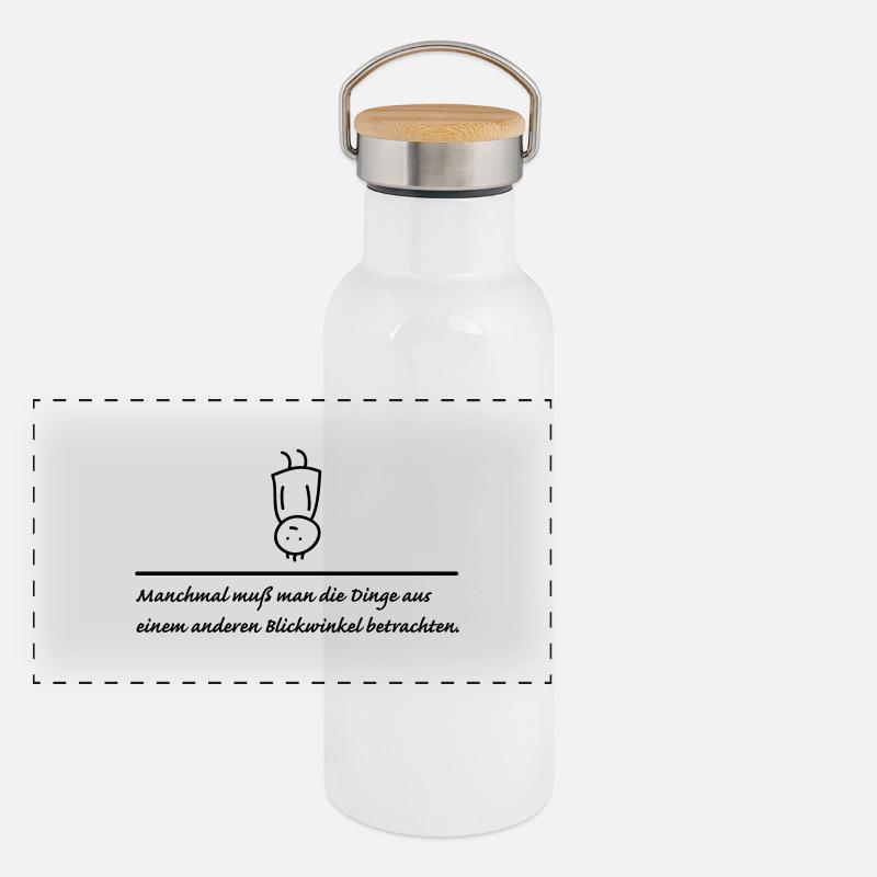 anderer Blickwinkel Panorama Thermosflasche mit Bambusdeckel
