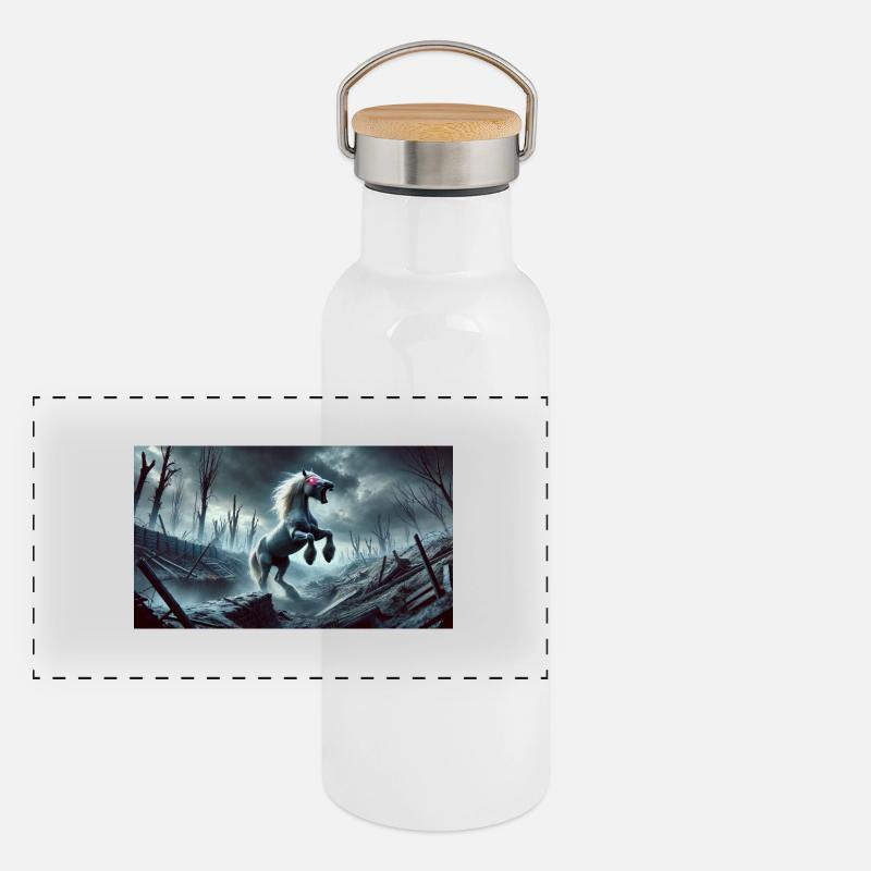 CAVALLO DELL'APOCALISSE Thermos con coperchio in bambù