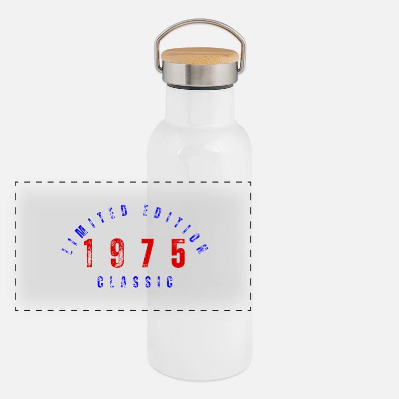 1975 Édition limitée Gourde isotherme avec bouchon en bambou