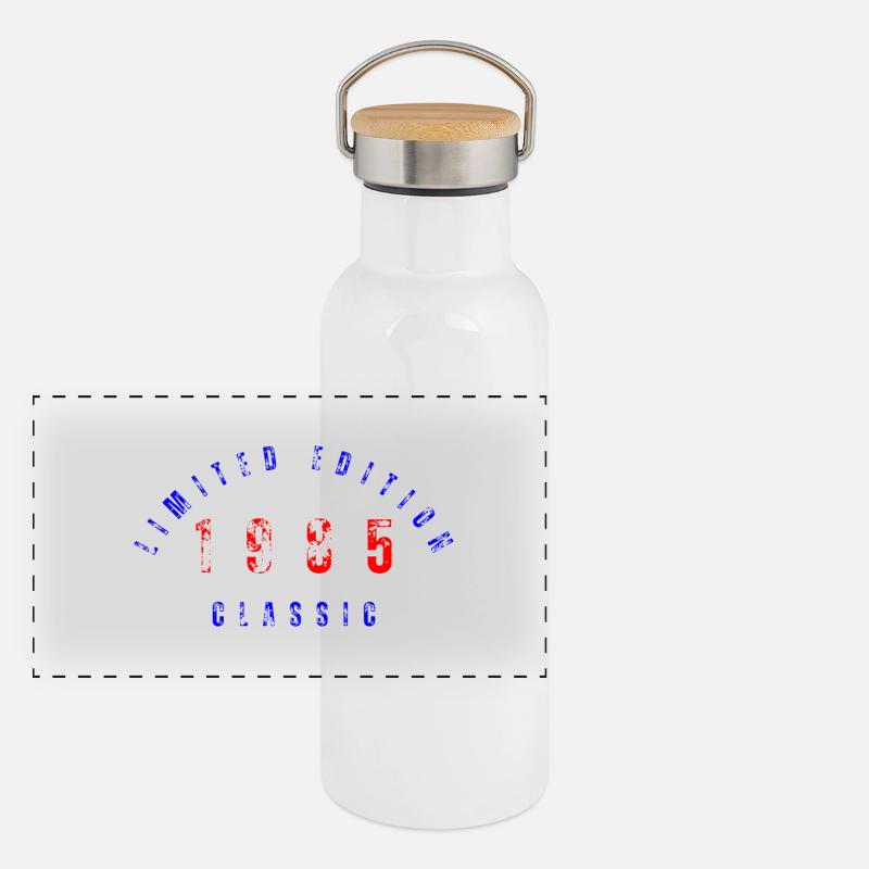 1985 Limited Edition Panorama Thermosflasche mit Bambusdeckel