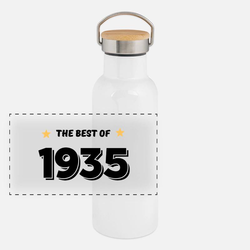 Das Beste von 1935 Panorama Thermosflasche mit Bambusdeckel