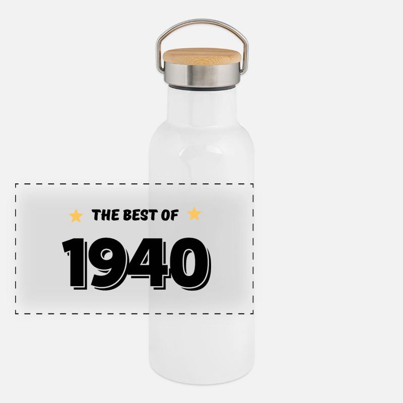 Das Beste von 1940 Panorama Thermosflasche mit Bambusdeckel