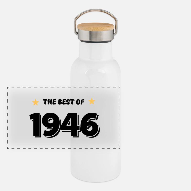 Das Beste von 1946 Panorama Thermosflasche mit Bambusdeckel