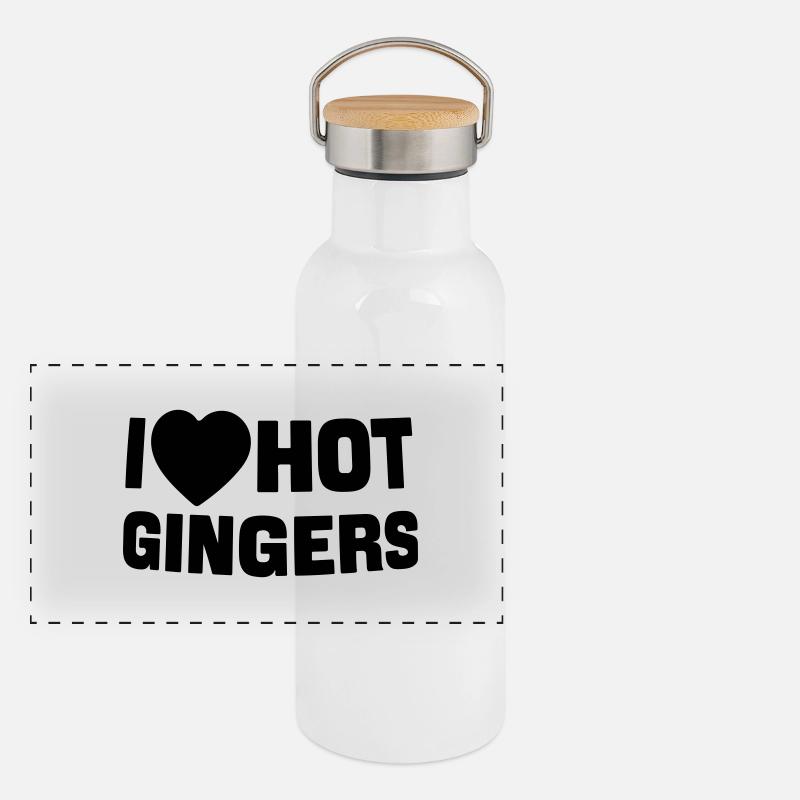 I love gingers Panoramic Thermal Bottle with Bamboo Lid