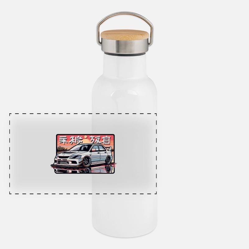 EVO Sundowner Panorama Thermosflasche mit Bambusdeckel