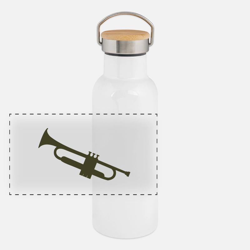 trompette Gourde isotherme avec bouchon en bambou