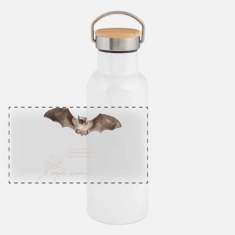 Nymph bat Panoramic Thermal Bottle with Bamboo Lid
