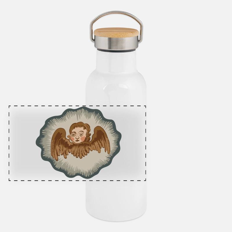 Hedesundaängel Gourde isotherme avec bouchon en bambou