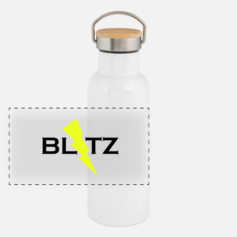 BLITZ Panorama Thermosflasche mit Bambusdeckel