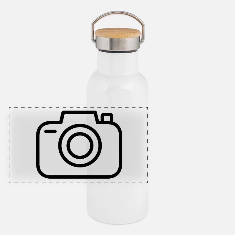 Caméra Gourde isotherme avec bouchon en bambou