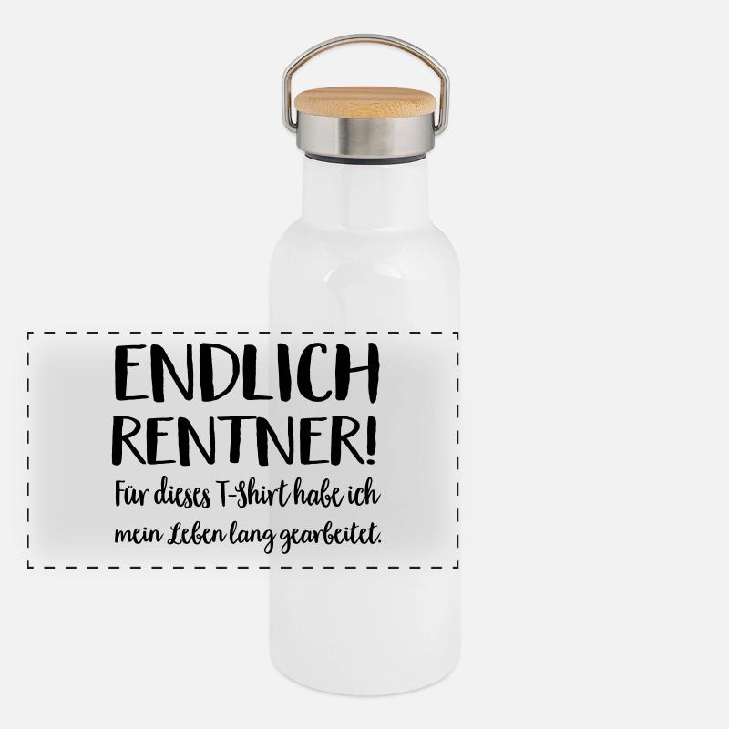 Panorama Thermosflasche mit Bambusdeckel