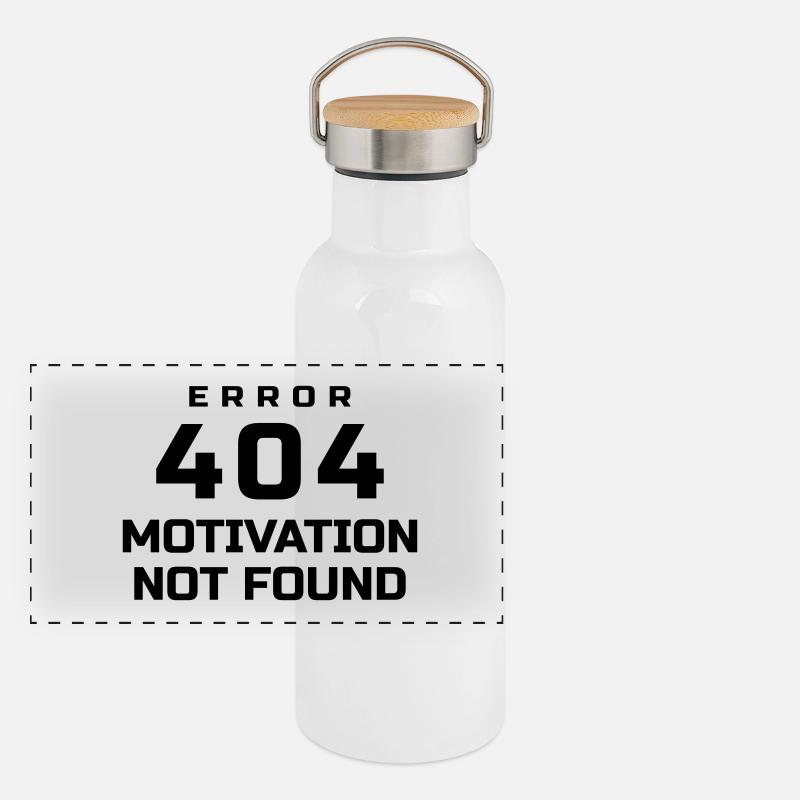 FEHLER 404 MOTIVATION NICHT GEFUNDEN Panorama Thermosflasche mit Bambusdeckel