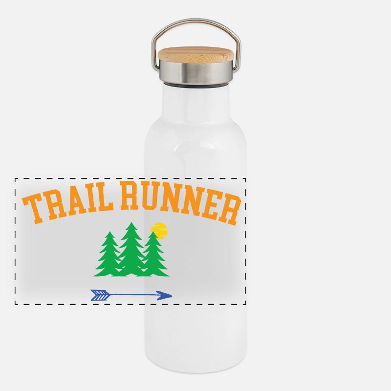 Trailrunner Panorama Thermosflasche mit Bambusdeckel