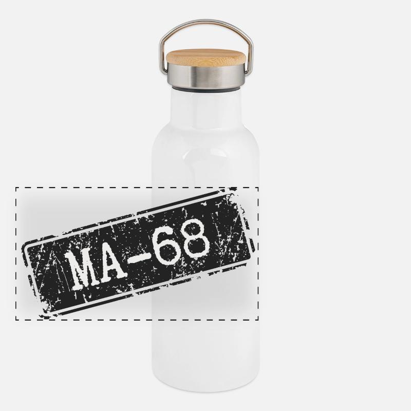 Mannheim 68 Gourde isotherme avec bouchon en bambou