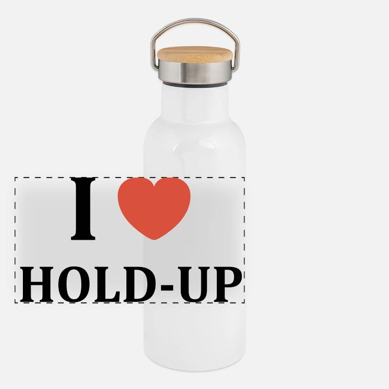 Hold up Gourde isotherme avec bouchon en bambou