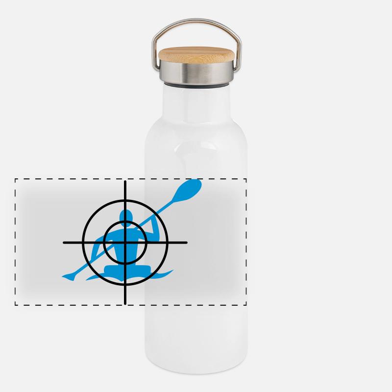 Canoë-kayak en ligne de mire Gourde isotherme avec bouchon en bambou