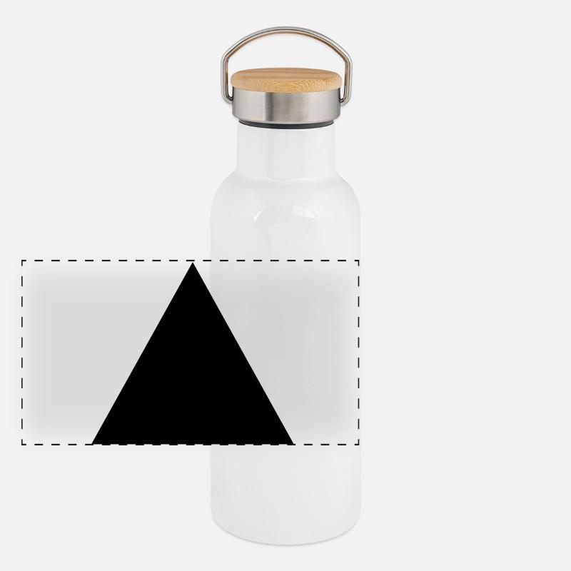 hipster dreieck form Panorama Thermosflasche mit Bambusdeckel
